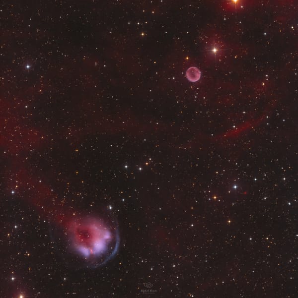 HFG 1 & Abell 6 — astrofotografia, autor Michał Kania (Konuz)