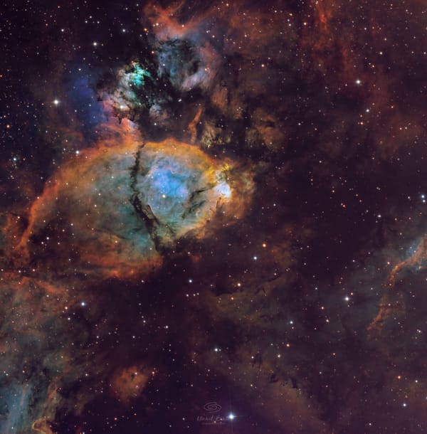 IC 1795: Mgławica Rybia Głowa — astrofotografia, autor Michał Kania (Konuz)