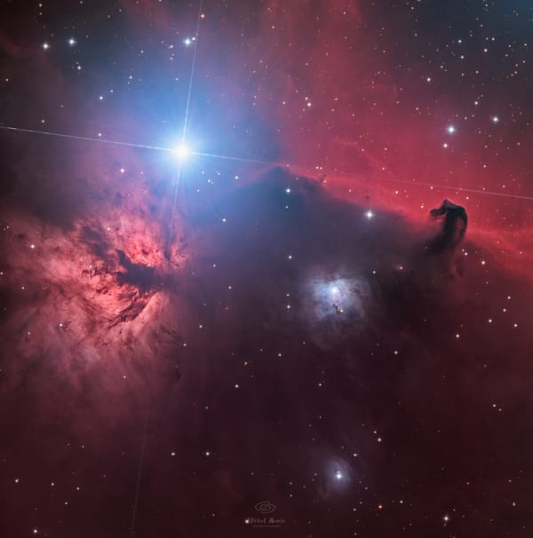 IC 434: Mgławica Koński Łeb — astrofotografia, autor Michał Kania (Konuz)