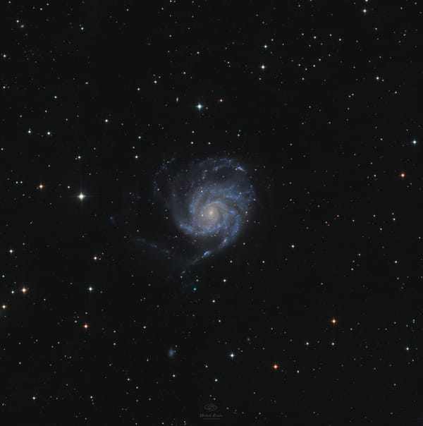 M101: Galaktyka Wiatraczek — astrofotografia, autor Michał Kania (Konuz)