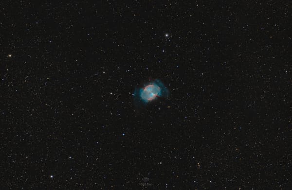 M27: Mgławica Hantle — astrofotografia, autor Michał Kania (Konuz)