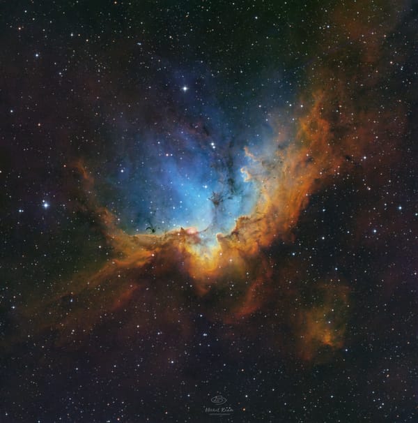 NGC 7380: Mgławica Czarodziej — astrofotografia, autor Michał Kania (Konuz)
