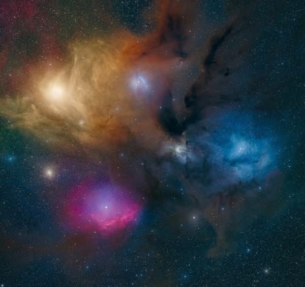 Kompleks Rho Ophiuchi — astrofotografia, autor Michał Kania (Konuz)