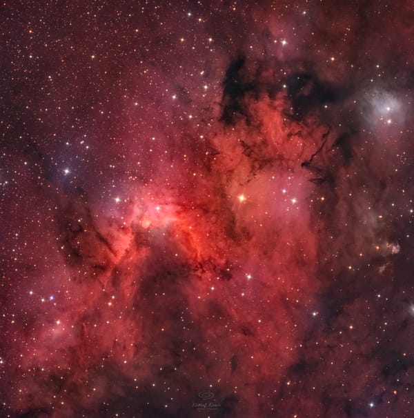 Sh2-155: Mgławica Grota — astrofotografia, autor Michał Kania (Konuz)