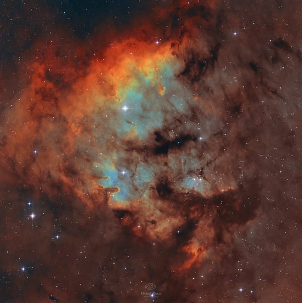 Sh2-171: Centrum Mgławicy Znak Zapytania — astrofotografia, autor Michał Kania (Konuz)
