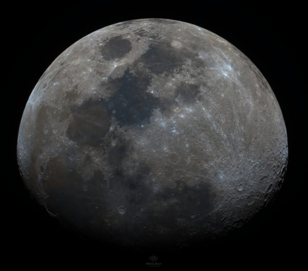 Księżyc — astrofotografia, autor Michał Kania (Konuz)
